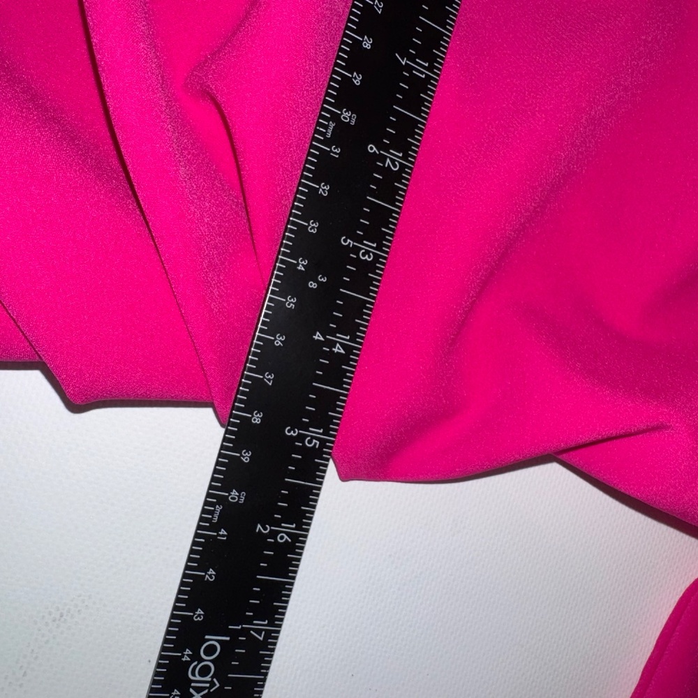 JOSEPH RIBKOFF Dress Pink Stretch Twill Sheath Office Secy  / Puff Sleeves sz 10 - Picture 12 of 14